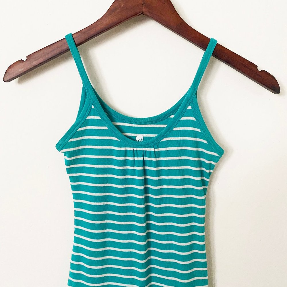 Banana Republic Breton Stripe Tank Top, Emerald